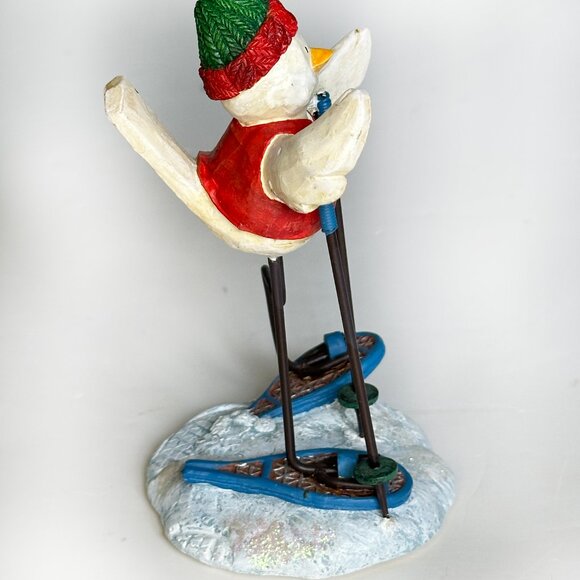 Russ Berrie Figurine Bird Snowshoe Merrily We Tweet Along Christmas #13256 - Picture 3 of 6